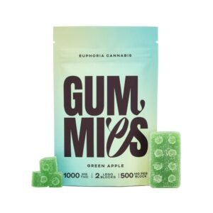 Euphoria Cannabis – Green Apple 1000mg THC Gummies