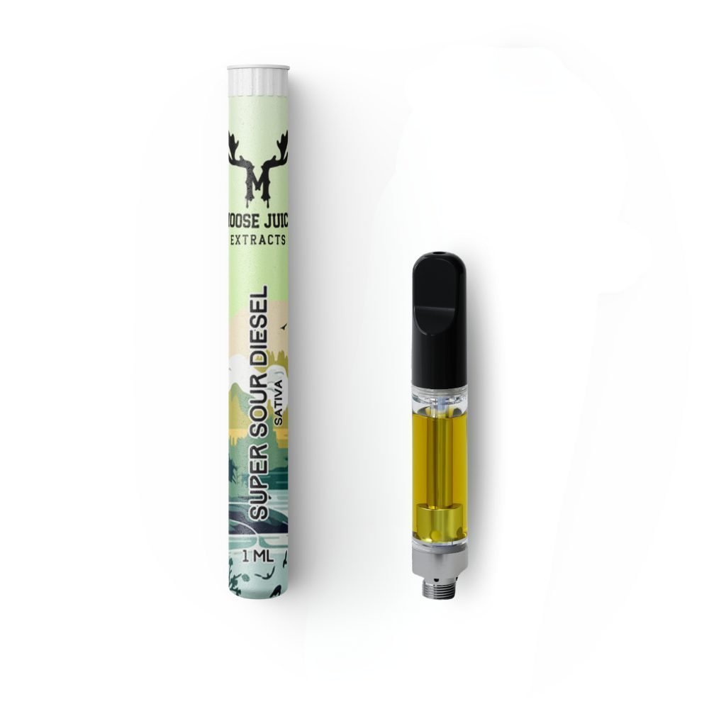 Moose Juice Extracts 1mL Cartridge – Super Sour Diesel THC Distillate
