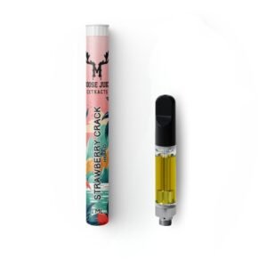 Moose Juice Extracts 1mL Cartridge – Strawberry Crack THC Distillate