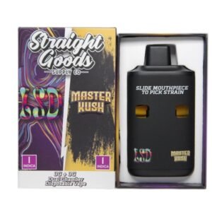 Straight Goods Supply Co. 6 Gram Dual Chamber Disposable Vapes – LSD + Master Kush THC Distillate