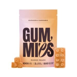 Euphoria Cannabis – Mango Peach 1000mg THC Gummies