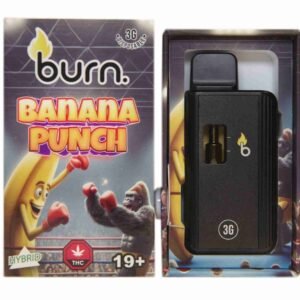 Burn 3mL Disposable Vapes – Banana Punch THC Distillate