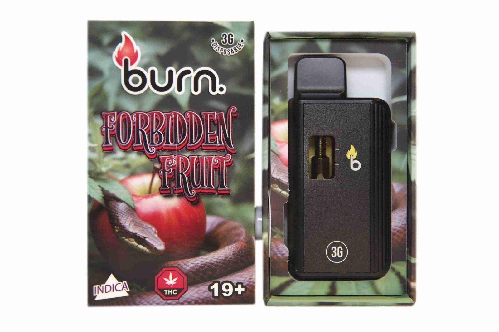 Burn 3mL Disposable Vapes – Forbidden Fruit THC Distillate