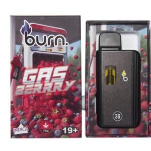 Burn 3mL Disposable Vapes – Gas Berry THC Distillate